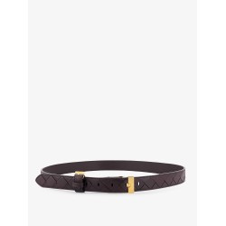 Leather belt with Intrecciato motif