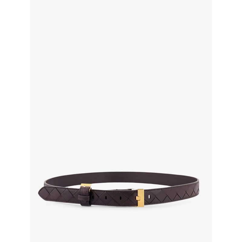 Leather belt with Intrecciato motif