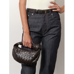 Leather belt with Intrecciato motif