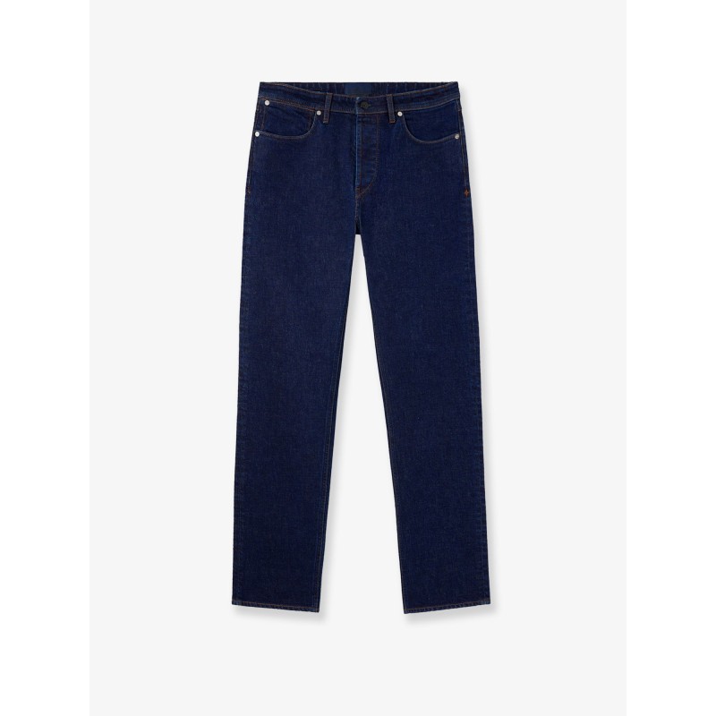 Stretch Indigo Denim-Rinsed Jeans