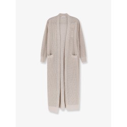 Cotton and viscose long cardigan