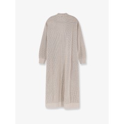 Cotton and viscose long cardigan