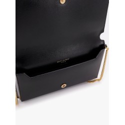 Leather shoulder bag with Cassandre Monogram