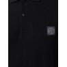 Stretch organic cotton polo shirt