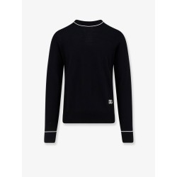Virgin wool sweater with embroidered DG logo