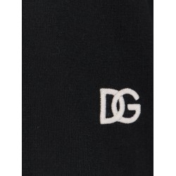 Virgin wool sweater with embroidered DG logo