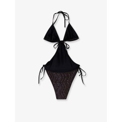 Viscose blend one piece swimsuit