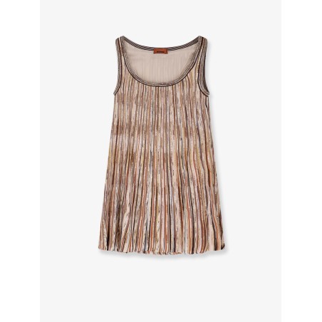 Short viscose blend dress with all-over sequins