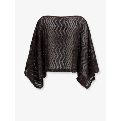 Viscose top with chevron pattern