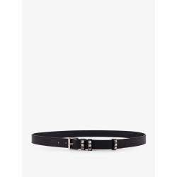 Flaneuse leather belt with iconic studs