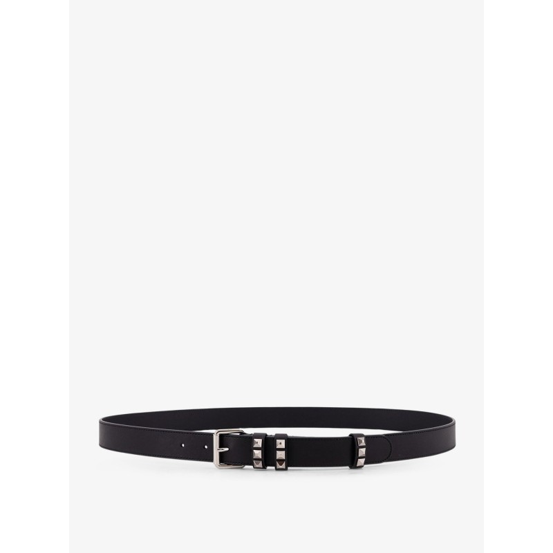 Flaneuse leather belt with iconic studs