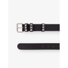 Flaneuse leather belt with iconic studs