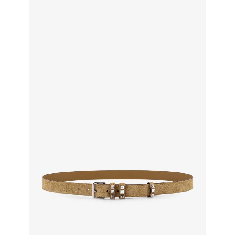 Flaneuse suede belt with iconic studs