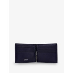 Croco print leather wallet