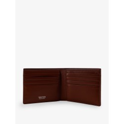 Croco print leather wallet