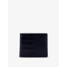 Croco print leather wallet