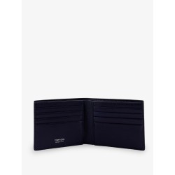 Croco print leather wallet