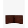 Leather wallet with croco print