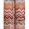 Viscose cardigan with chevron pattern
