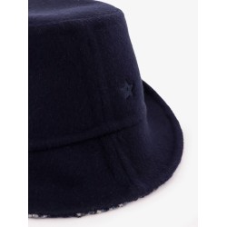 Virgin wool and silk cloche