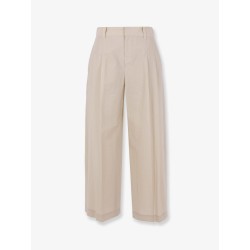 Cotton blend trousers