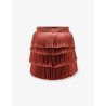Mini skirt with fringes