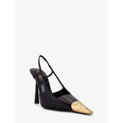 Jeanne leather pumps with metal toe