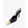 Jeanne leather pumps with metal toe