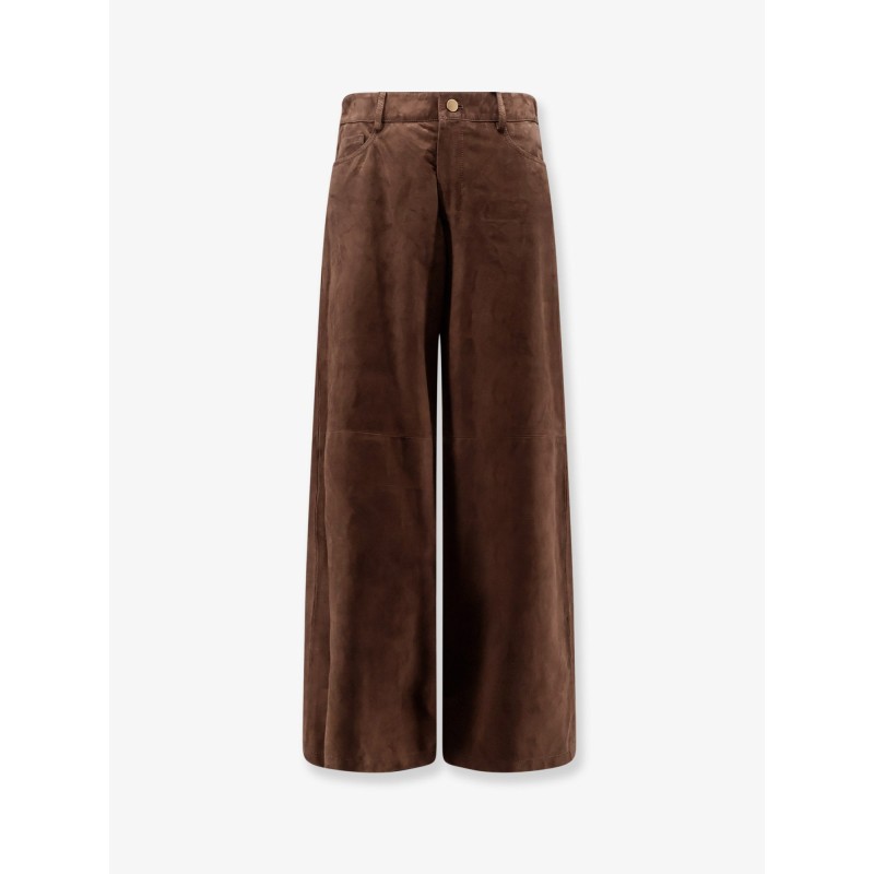 Suede trousers
