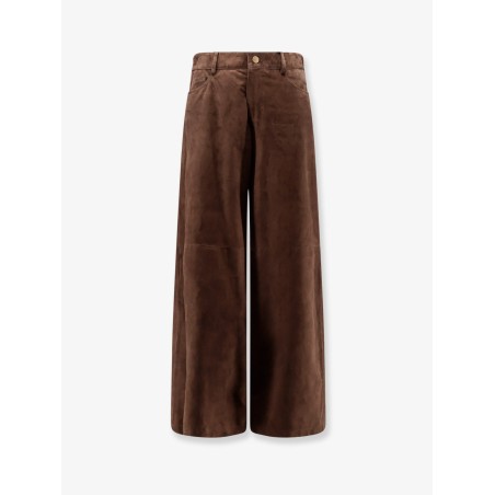 Suede trousers