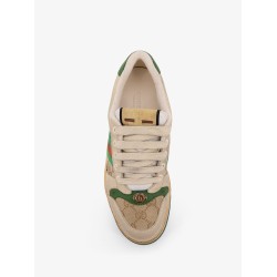 Leather and GG Supreme fabric low-top Screener sneakers