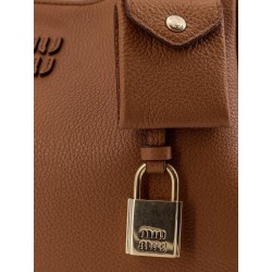 Hammered leather crossbody bag