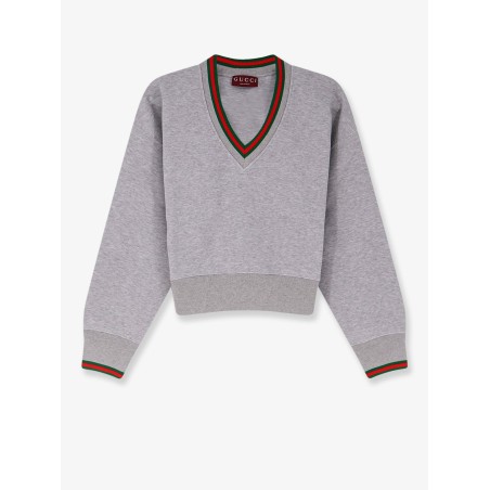 Cotton sweatshirt with Web detail