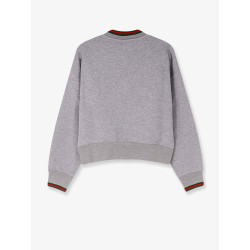 Cotton sweatshirt with Web detail