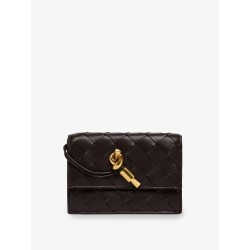 Andiamo leather card holder with Intrecciato motif