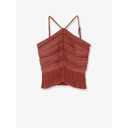 Asymmetrical top with fringes