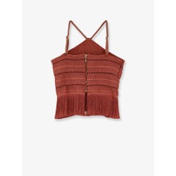 Asymmetrical top with fringes