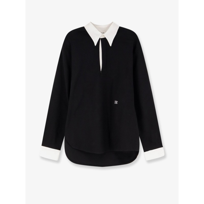 Cotton sweatshirt with Triomphe embroidery