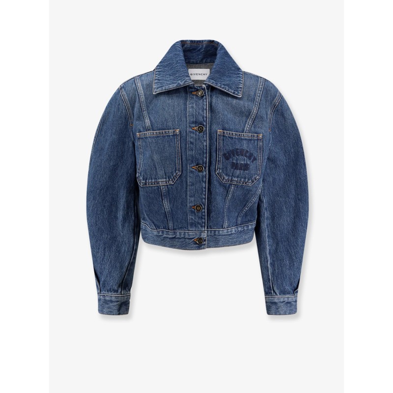 Denim Jacket with Logo embroidery