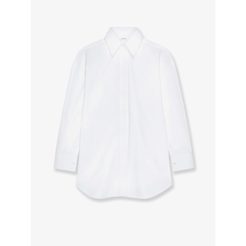 Backless cotton shirt