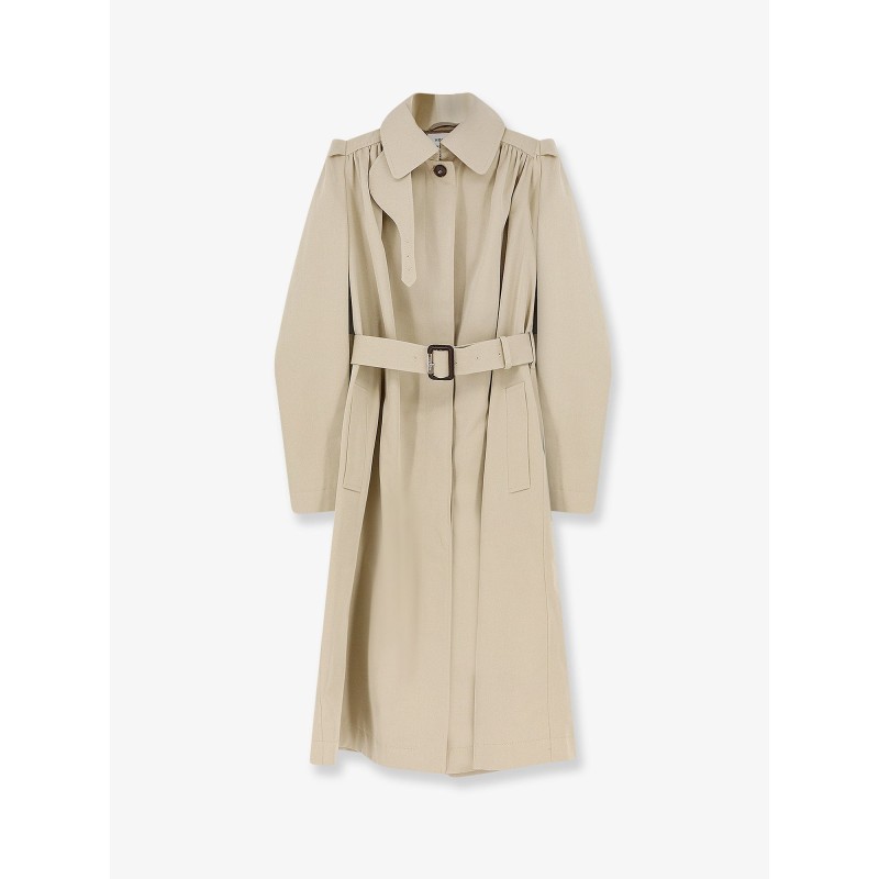 Cotton trench with Puff sleeves