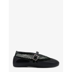 Mesh Rubber Flat Ballerinas