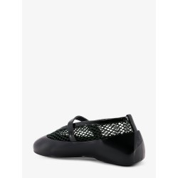 Mesh Rubber Flat Ballerinas