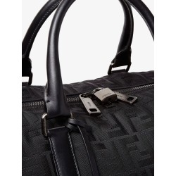 FF nylon duffel bag with leather inserts