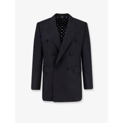Double-breasted virgin wool blazer