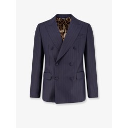 Sicilia virgin wool blazer with pinstripe motif