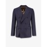 Sicilia virgin wool blazer with pinstripe motif