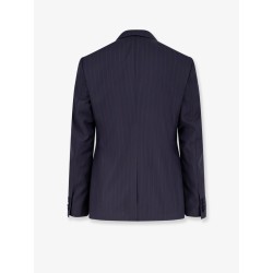 Sicilia virgin wool blazer with pinstripe motif