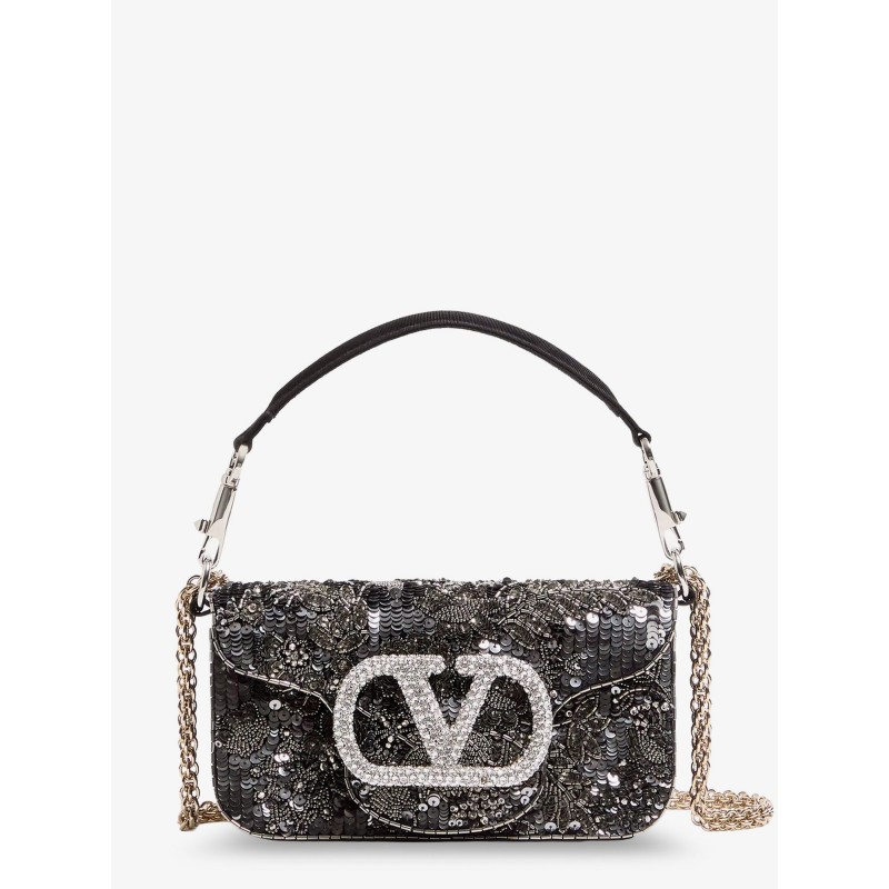 Valentino Garavani Loco' embroidered satin crossbody bag