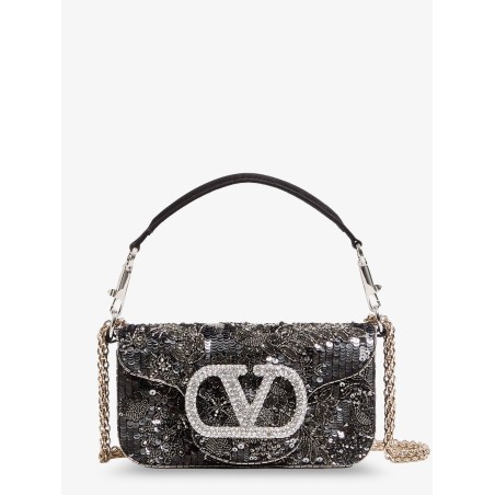 Valentino Garavani Loco' embroidered satin crossbody bag